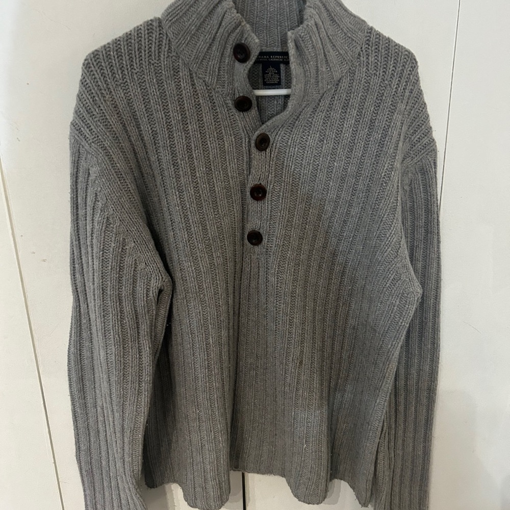 Banana Republic Gray Turtleneck Sweater